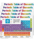 Colorful Periodic Table Of Elements Posters For Kids A Totally Easy Learning Aide For Class Or Home, 11x17 inches, 5 pack