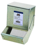 Sturdy Steel Small Animal Feeder With Lid And Sifter Bottom For Rabbits And Other Pets No Fuss Cage Attachment 5 Inch