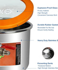 1.5 Gallon Vacuum Chamber With Tempered Glass Lid And Stainless Steel Build showing explosion-proof glass lid and rubber gasket