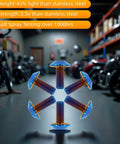 Badass Lightweight Titanium Bolts M6x15 Umbrella Head Star Drive Burnt Blue Six Piece Set displaying corrosion-resistant titanium hardware.