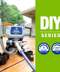 Zero Sweat Heavy Duty Airless Paint Sprayer With Adjustable Pressure Control Spray Unthinned Stains on a deck.