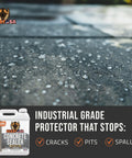 Concrete Sealer One Gallon Covers Up To Four Hundred Square Feet Deep Penetrating Silane Siloxane Formula For Driveways And Patios on protected surface