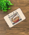 Retro Ramen Tin Sign Wall Art For Kitchen Home Garage Or Office Decor Funny Vintage Metal Sign 8x12 Inches Durable Aluminum With Pre Drilled Holes For Quick Mount Dope Tin Sign Vibe For Any Space showing a ramen bowl illustration on a wooden background.