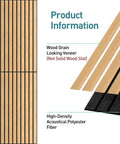 Snag This Dope 6 Pack Set Of Teak Acoustic Wall Panels That Slash Echoes And Kill Room Noise Fast Premium High Quality Polyester Sound Absorbing Pads For Creators close-up of wood grain veneer and high-density acoustical polyester fiber details