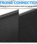 Top Shelf 316 Stainless Steel Conveyor Belt Fasteners 12 Inch Wire Hook Clips for 0.06 to 0.12 Inch PVC PU Belts with strong connecting edge.