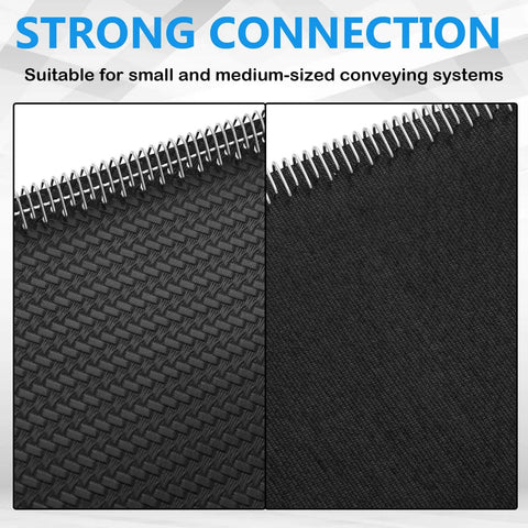 Top Shelf 316 Stainless Steel Conveyor Belt Fasteners 12 Inch Wire Hook Clips for 0.06 to 0.12 Inch PVC PU Belts with strong connecting edge.