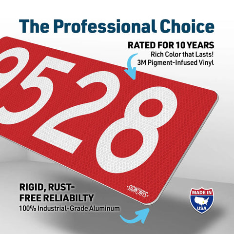 Fire Dept Access Sign 8x4 Reflective Aluminum Marker with vibrant red color and weatherproof design, made in USA
