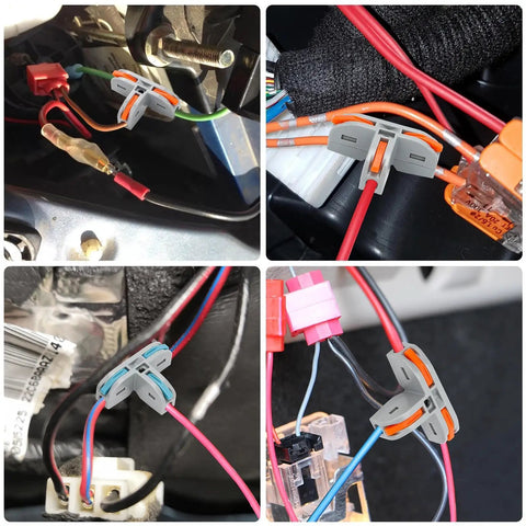 30 Pack Heavy Duty 3 Way Lever Wire Connectors Push In Electrical Splice Terminal Block 28 To 12 Awg 600 Volt 32 Amp Rating for wiring in various electrical settings.