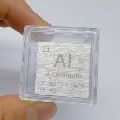One Inch Aluminum Density Cube For Teaching And Lab Experiments Hands On STEM Tool For Students And Teachers 99.95 Percent Purity Metal Block