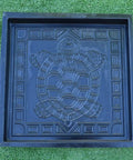 Turtle Stepping Stone Mold For Garden Pathways, Durable ABS Plastic Concrete Mold For DIY Cement Tiles, 11.81 x 11.81 inches