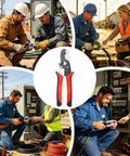 Premium 8-Inch Wire Cutter And Stripper Tools With Ergonomic Spring Loaded Handles for easy use in electrical work.