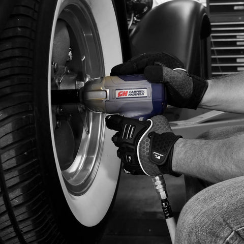 Half Inch Pneumatic Impact Wrench With 750 Ft Lbs Torque Three Speed Regulator For Easy Lug Nut Removal On Cars And Lawn