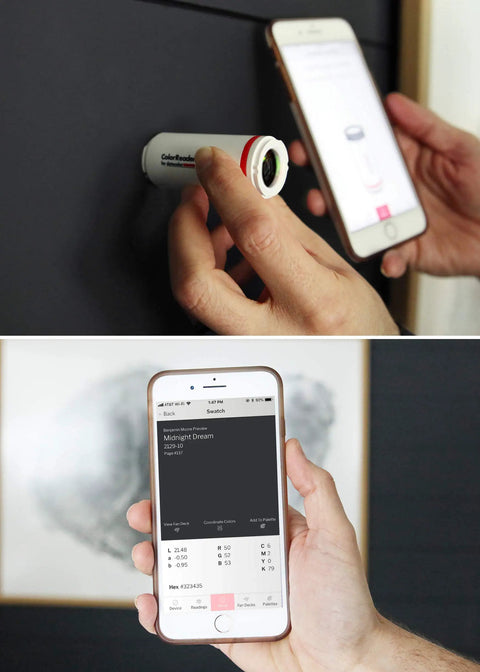 Using ColorReader Pro Digital Colorimeter And Paint Matching Tool For Dead On Color Matches Instantly Pull HEX RGB CMYK Values
