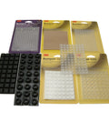 Assorted 3M Scotch SJ5201 Series Bumpons Self-Adhesive Bumpers, various sizes and colors for furniture protection and spacing