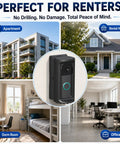 No Sweat Anti Theft Security Cage For Modern Battery Doorbells features diverse housing for apartments, offices, dorms, and homes.