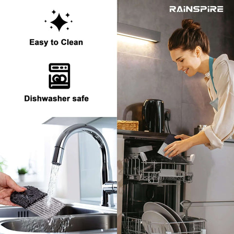 Rainspire crinkle veggie cutter, stainless steel blade, black handle, dishwasher safe