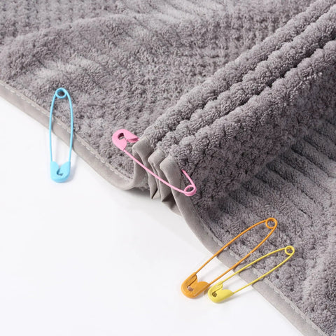 Snazzy Assorted Safety Pins 300 Piece Pack With Five Durable Rust Resistant Sizes In Bright Colors Perfect For Crafting Sewing And Quick Repairs Around The House
