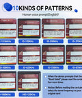 Image showing 10 kinds of RFID card patterns from IC 13.56kHz to ID 1000kHz for Multi-Frequency RFID Card Duplicator and Copier.
