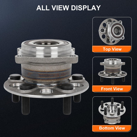 Rear Left And Right Wheel Bearing And Hub Assembly For Honda Pilot And Acura MDX OE 512629 With ABS Tone Ring Sensor 5 Lug front view