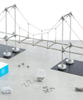 Magnetic Modular Kit For Engineering And Architecture Education That Lets You Build Bridges And Cable Structures Hands On