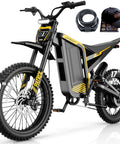 Patrol Electric Bike For Adults And Teens With 4000W Peak Motor And 40 MPH Top Speed, 52V 30Ah Battery, off road tires and accessories