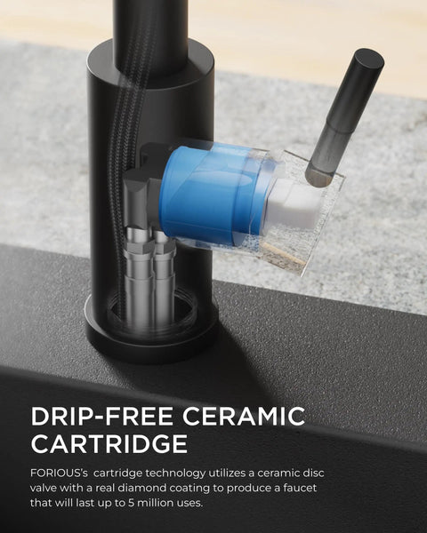 Black Kitchen Faucet With Dope Pull Down Sprayer Stainless Steel Single Handle Bar Sink Faucet ceramic cartridge