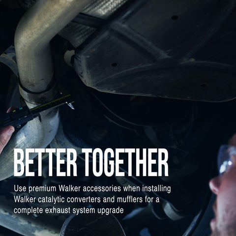 Mechanic measuring tailpipe diameter for Exhaust System Hanger Insulator For Honda Civic 2006 2007 2008 2009 2010 2011 installation