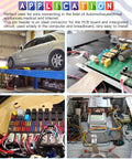 Applications of DIY Ready 190 Pcs 2.54mm Pin Header Kit in automotive and electronic circuit connections.