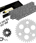 Beefy Drive Chain And Sprocket Kit For Polaris Sportsman 90 2007-2014, Sportsman 110 2016-2023, Outlaw 90 2007-2014, and Outlaw 110 2016-2023, 428 Pitch with 136 Links, Front and Rear Sprockets Included