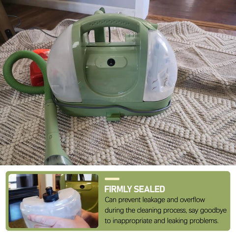 Replacement Cap And Straw Assembly For Little Green Machine Portable Cleaner, Leakproof Seal And Tight Lock, Easy Fit Spare Part For Small Carpet And Upholstery Cleaners, green cleaner