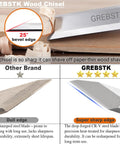 Kickass Four Piece Wood Chisel Set Built From Heavy Duty Chrome Vanadium Steel For Hella Sharp Cutting Through Hardwood And Softwood Smoothly with 25° bevel edge.