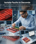 Technician using No Sweat 4 In 1 Pro Ram Diagnostic Tester Card For DDR3 DDR4 DDR5 UDIMM RDIMM Motherboard Slot Analyzer Kit.
