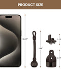 Weatherproof Sun Shade Bungee Kit With End Caps For Exterior Roller Shades And Outdoor Blinds product size details