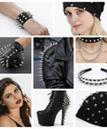 559 Piece Punk Studs And Spikes Kit With Cone Square Pyramid And Circular Rivets For DIY Clothing Leathercraft Accessories