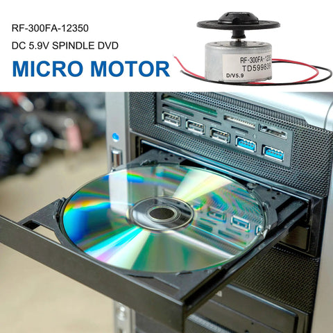 DC Five Point Nine Volt Spindle Motor For DVD CD Players With Metal RF300FA12350 Micro Motor Replacement Part in drive