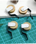 Four Pack Sliding Door Wheel Replacement Kit With Hanging Screen Rollers For Top And Bottom Tracks, shown disassembled on a mat