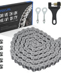 420 Chain With Mini Bike Chain Breaker Replacement For Coleman CT200U BT200X CT200U-EX Baja Warrior MB200 TrailMaster Predator 212cc
