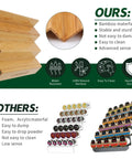 Step Shaped Bamboo K Cup Holder Duo For Your Coffee Station Drawer Or Countertop Organizer Holds 30 Pods Two Piece Set