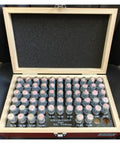 Pin Gauge Set For Quality Control And Metalworking, Precision 0.11mm To 30mm Metric Rod Gauges in a wooden box