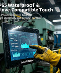 Heavy Duty 27 Inch Full Hd Industrial Touchscreen Monitor With Plug And Play Embedded Pc Crushing Hmi Tasks And Cnc Racks Smoothly Featuring Sweet Fhd Visuals And Fast Touch showing waterproof touchscreen in factory setting.
