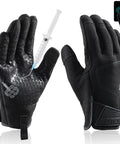 Heavy Duty Grip Work Gloves With Level 3 Needle Resistance, Level 5 Puncture Protection And A7 Cut Resistant, black, touchscreen compatible