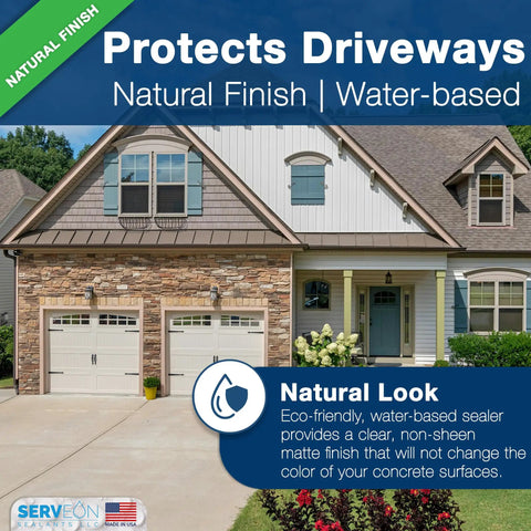 Tough As Nails Concrete Driveway Sealer With Penetrating Densifier For Indoor Outdoor Use Clear Natural Finish Waterproof Sealant For Pavers Sidewalks And Pools One Gallon