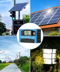 MPPT Solar Charge Controller 12-24V Auto Switch For Lead-Acid And Lithium Batteries 30A Industrial-Grade Main Chip Large LCD Display