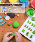 Child shaping clay from Air Dry Clay Kit For Kids Make 8 Fridge Magnets No Oven Needed Easy To Shape Bright Colors In Resealable Containers Kid Friendly Craft Set For Fun Arts And DIY Projects