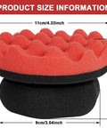 Two Pack Large Tire Shine Applicator Pads With Hex Grip For Even Coats Of Tire Shine Reusable Foam Detailing Sponge Tool