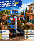 Awesome Remote Control Robot Building Kit For Kids Ages 6 To 12 With App Control And Coding Lessons STEM Educational DIY Engineering Toy