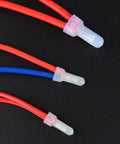 Nilight closed-end nylon crimp terminals; 3 insulated terminals on red and blue wires for 22-16/16-14/12-10 AWG