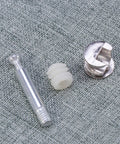 Heavy Duty Cam Lock Fittings For Furniture Assembly And Repair 24 Sets Iron And Nylon Connectors on fabric surface