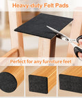 Legit Heavy Duty Felt Furniture Pads 300 Piece Pack Black Self Adhesive Glide Sliders For Hardwood Laminate Tile Floors Bangin Scratch Protection Smooth Ride Floor Savers, cutting square felt pad for furniture.
