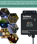 Outdoor Low Voltage Transformer 60W 120V AC to 12V DC for Landscape Lights with Countdown Timer and Photocell Sensor close-up